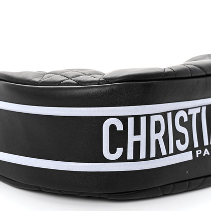 Christian Dior Lambskin Cannage Medium Dior Vibe Hobo Bag Black 8 of 10