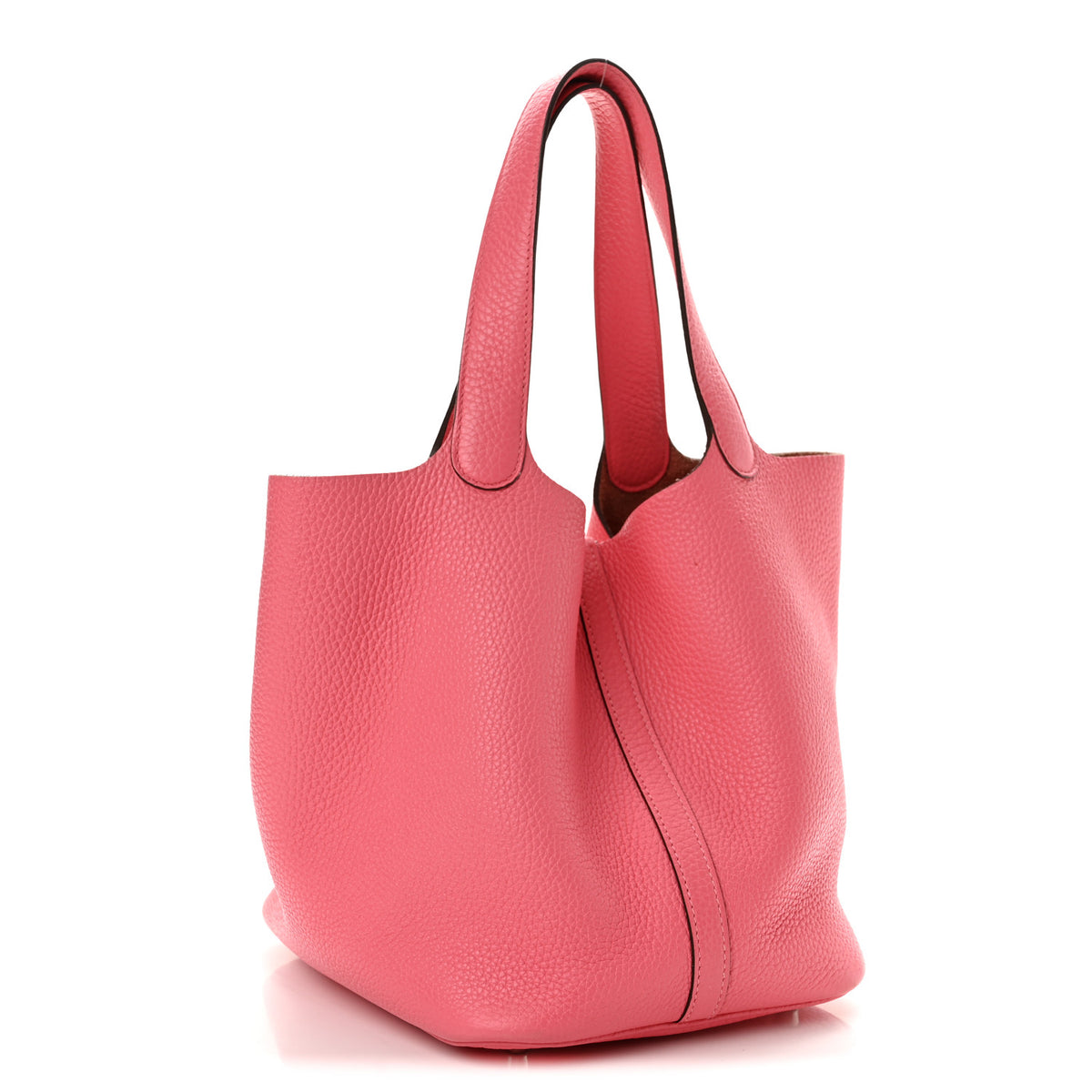 Taurillon Clemence Picotin Lock 22 MM Rose Azalee