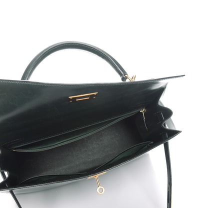 Hermes Box Kelly Sellier 32 Vert Fonce 22 of 44