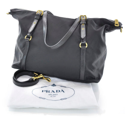 Prada Tessuto Nylon Tote Black 3 of 10