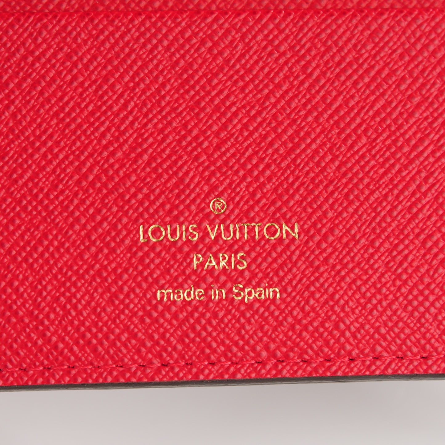 Damier Ebene Insolite Wallet Red