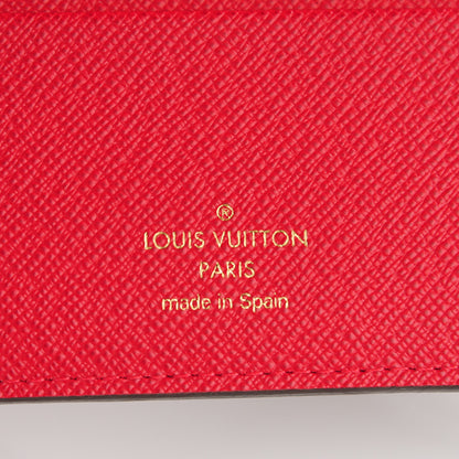Louis Vuitton Damier Ebene Insolite Wallet Red 5 of 7