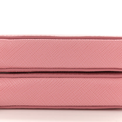 Prada Saffiano Mini Triangle Crossbody Pouch Petalo 9 of 12