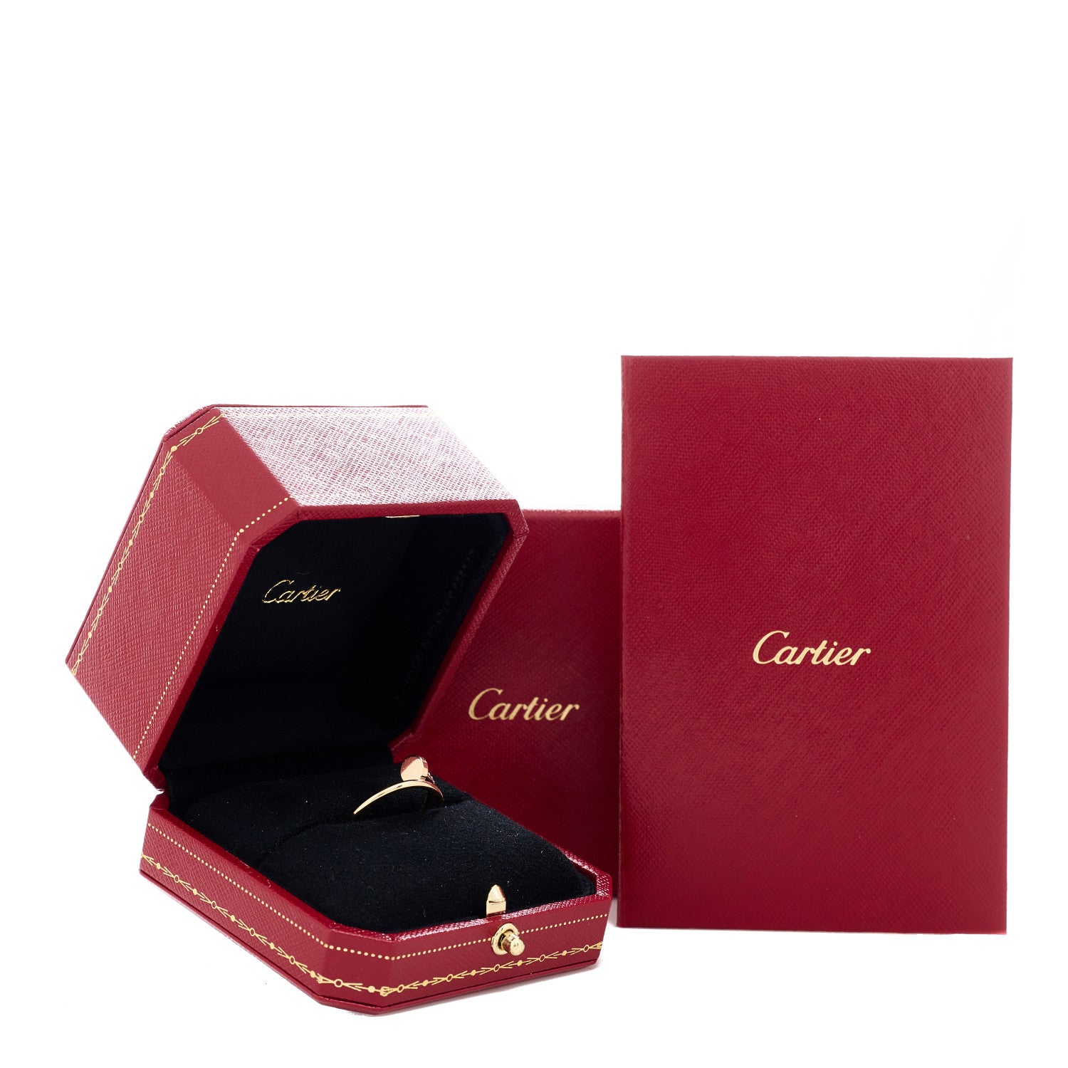 Cartier 18K Yellow Gold Small Juste Un Clou Ring 55 7.25 5 of 5