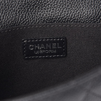 Chanel Grained Calfskin Quilted 2.55 Reissue Flap Belt Bag Clutch Black 6 of 10