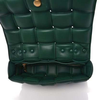Bottega Veneta Lambskin Maxi Intreccio Padded Chain Cassette Crossbody Bag Racing Green 5 of 13