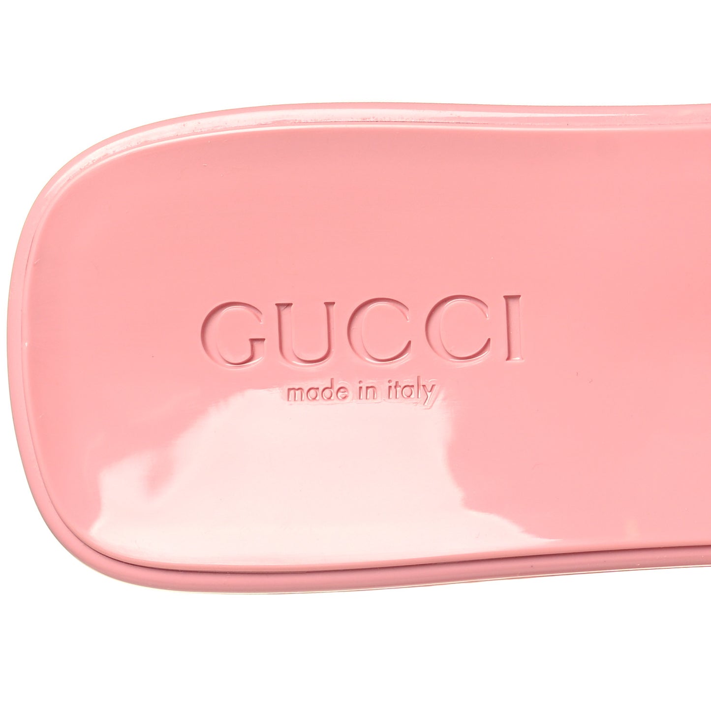 Rubber Gucci Logo Womens Platform 20/60mm Slide Sandals 40 Wild Rose