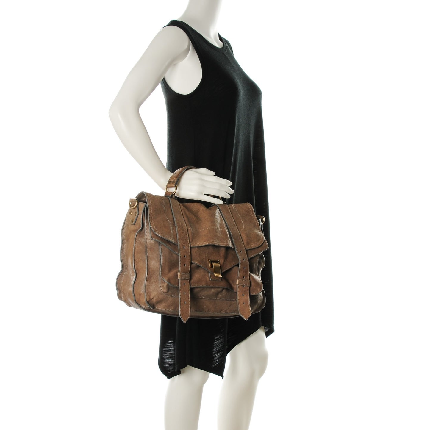 Lambskin Large PS1 Satchel Smoke