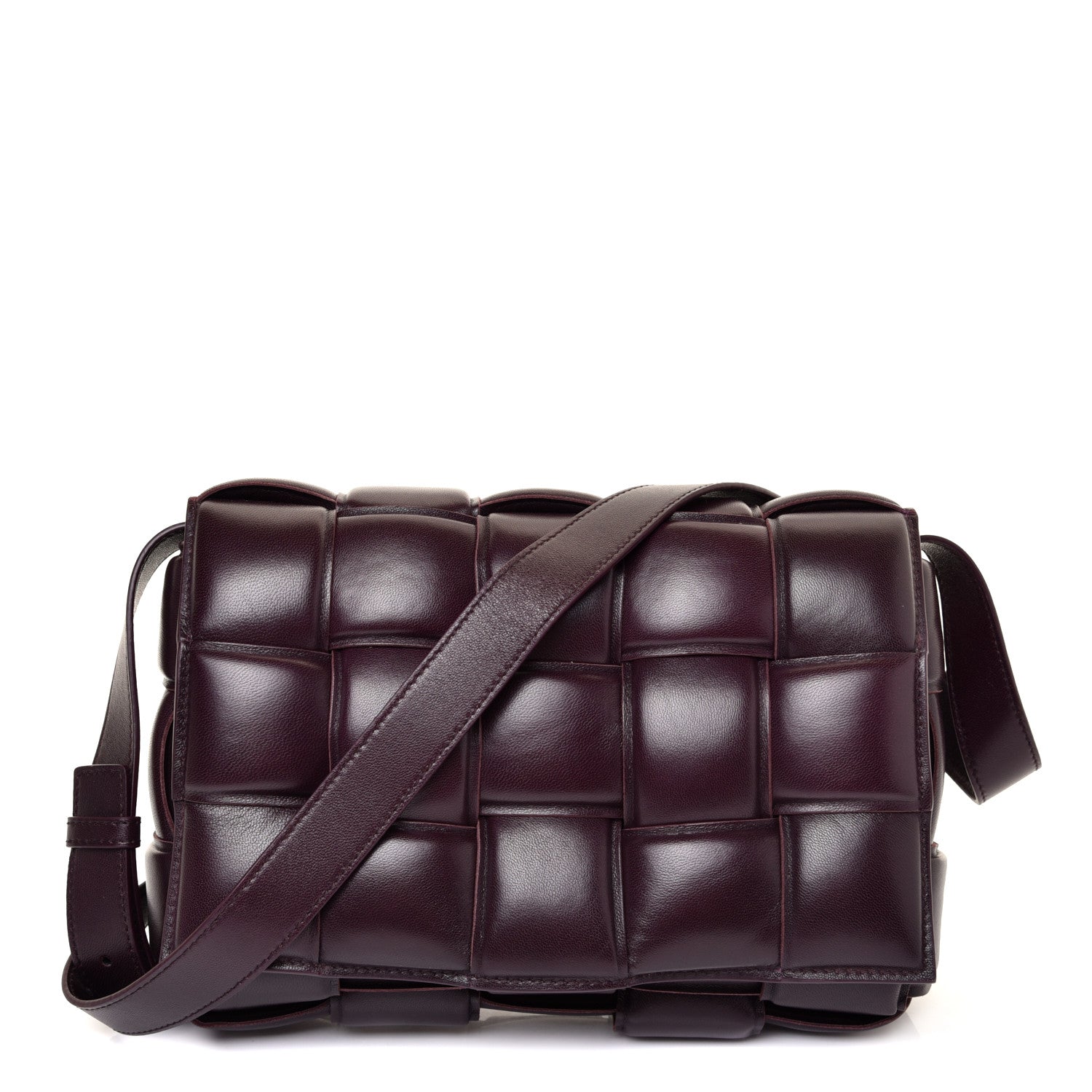 Bottega Veneta Nappa Maxi Intreccio Padded Cassette Crossbody Bag Grape 1 of 10