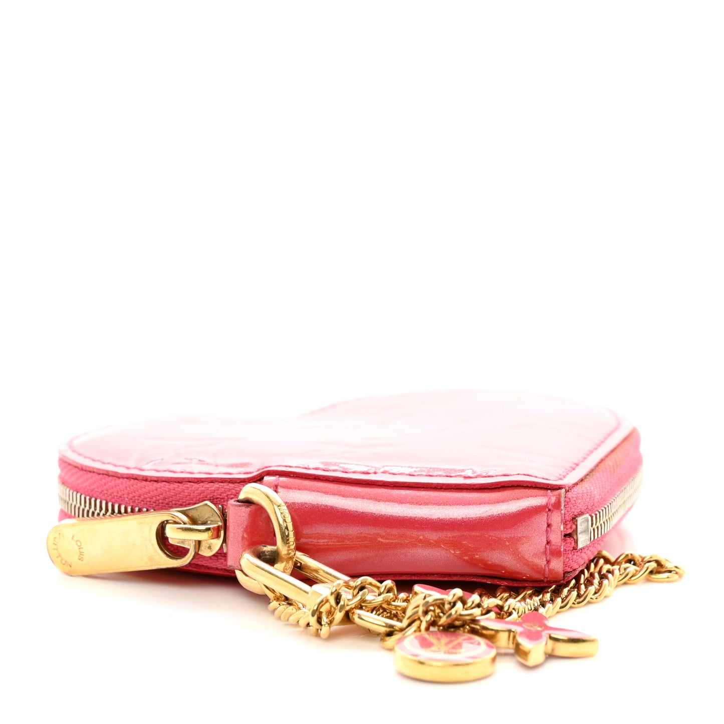 Vernis Heart Coin Purse Framboise