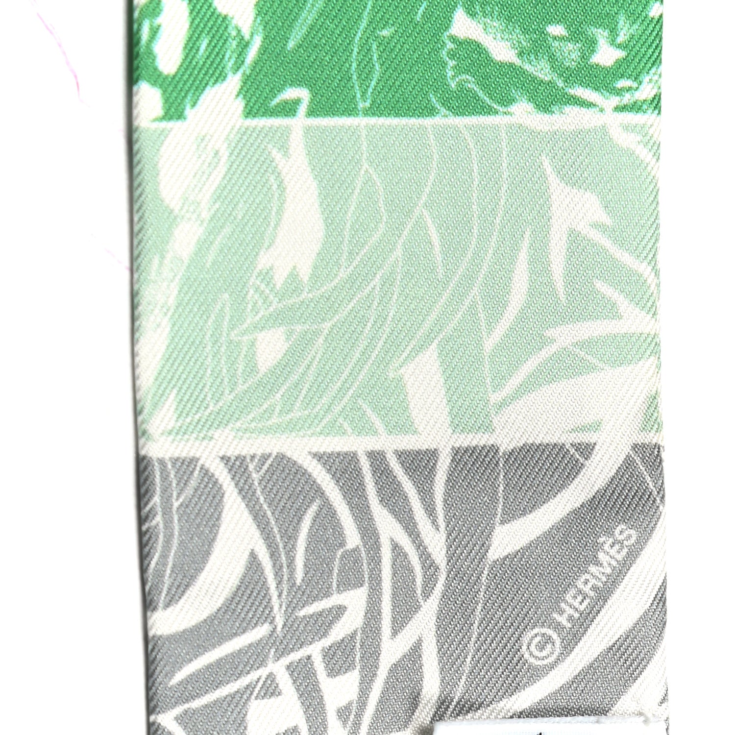 Hermes Silk Jungle Love Rainbow Twilly Vert Rose Jaune Fluo 5 of 8