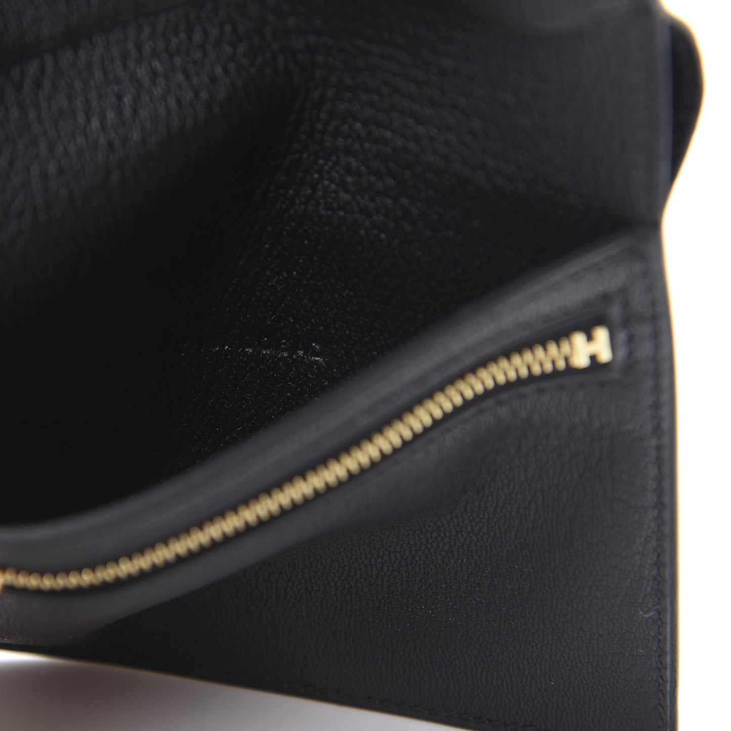 Shiny Alligator Bearn Compact Wallet Black