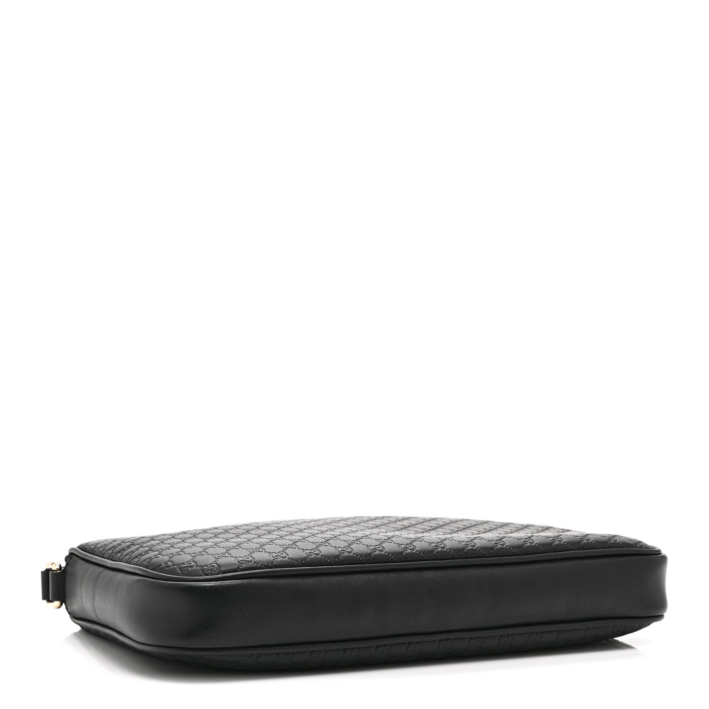 Microguccissima GG Wristlet Pouch Black