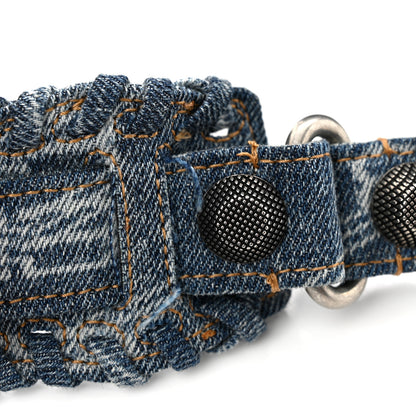 Balenciaga Denim BB Monogram Neo Cagole Handbag XS Blue 11 of 11