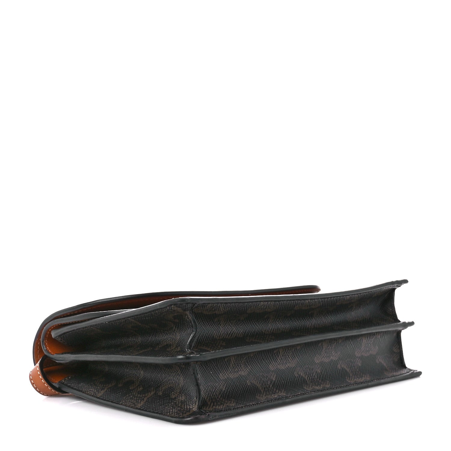 Celine Triomphe Canvas Lambskin Wallet On Strap Tan 5 of 14