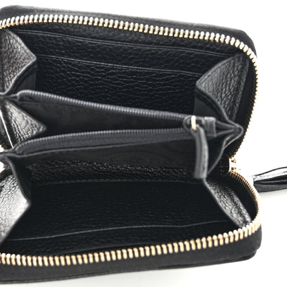 Gucci Pebbled Calfskin Small Soho Zip Around Wallet Black 5 of 10