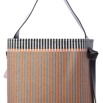 Celine Woven Canvas Small Twisted Cabas Multicolor 7 of 10