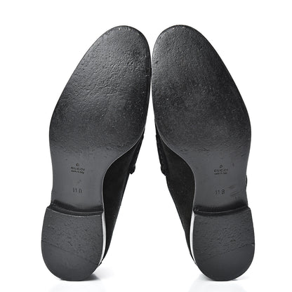 Gucci Suede Mens Horsebit Moccasin Loafers 11 Black 5 of 18