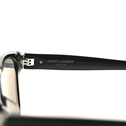 Saint Laurent Acetate Square Sunglasses SL M68 Black 5 of 9