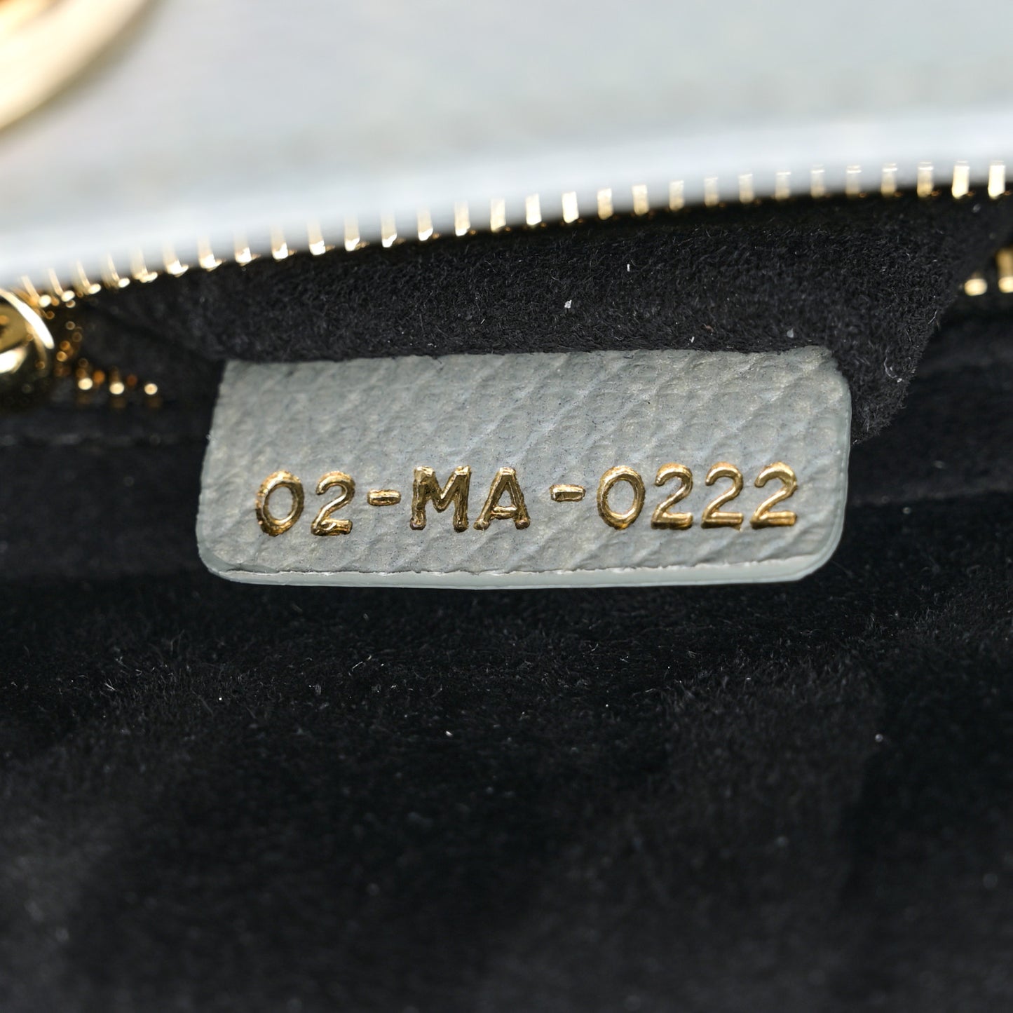 Karung Gradient Mini Lady Dior Blue