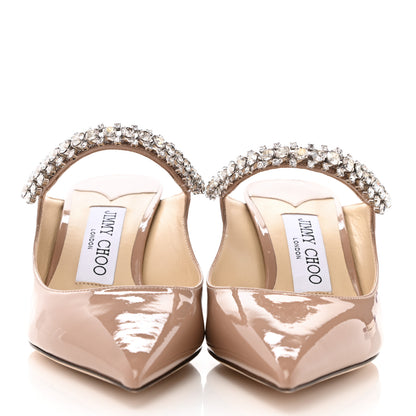 Jimmy Choo Patent Crystal Bing 65 Pumps 35 Ballet Pink 2 of 7