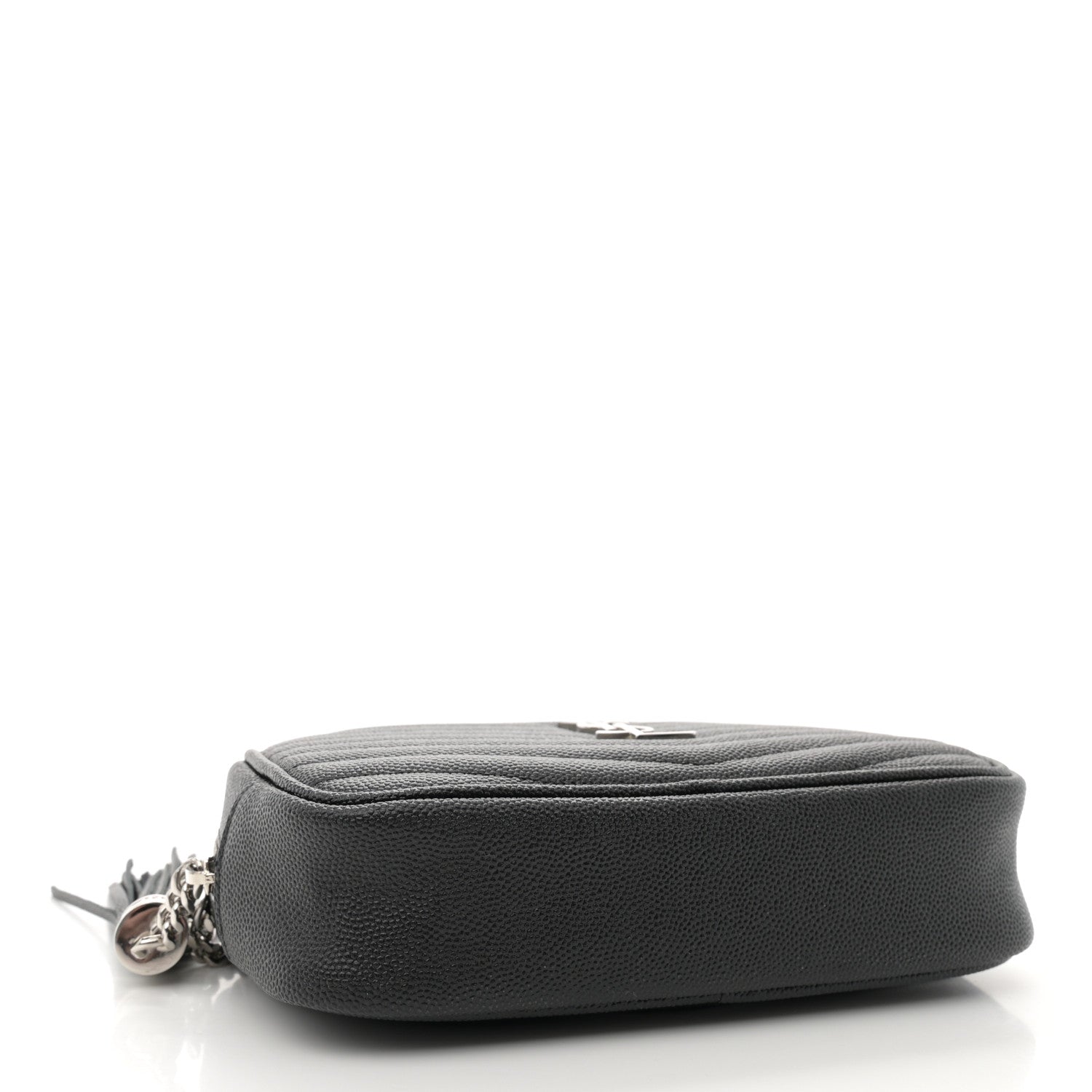 Saint Laurent Grain De Poudre Matelasse Monogram Mini Lou Camera Bag Black 4 of 11