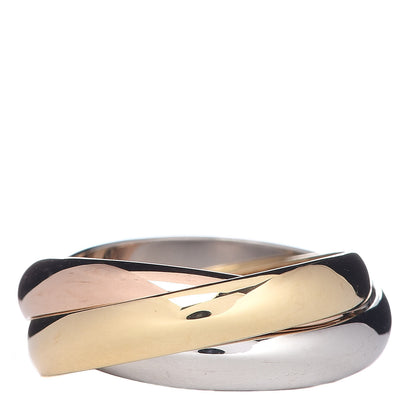 Cartier 18K Pink Yellow White Gold Classic Les Must De Trinity Ring 51 5.75 3 of 5