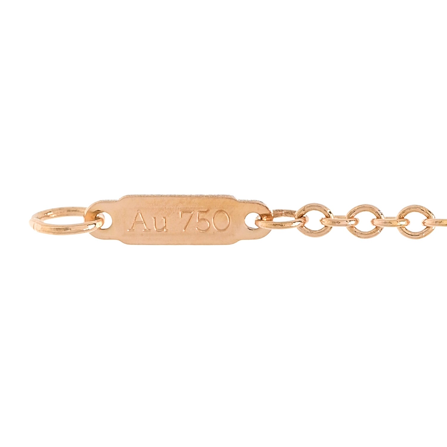 Tiffany 18K Rose Gold Diamond Atlas Bar Pierced Bracelet 4 of 5