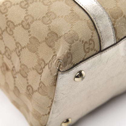 Gucci Monogram Medium Abbey Tote Metallic 12 of 18