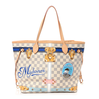 Louis Vuitton Damier Azur Summer Trunks Mykonos Neo Neverfull MM 1 of 11