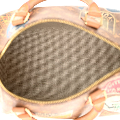 Louis Vuitton Monogram Hotel Labels Speedy Bandouliere 30 5 of 13