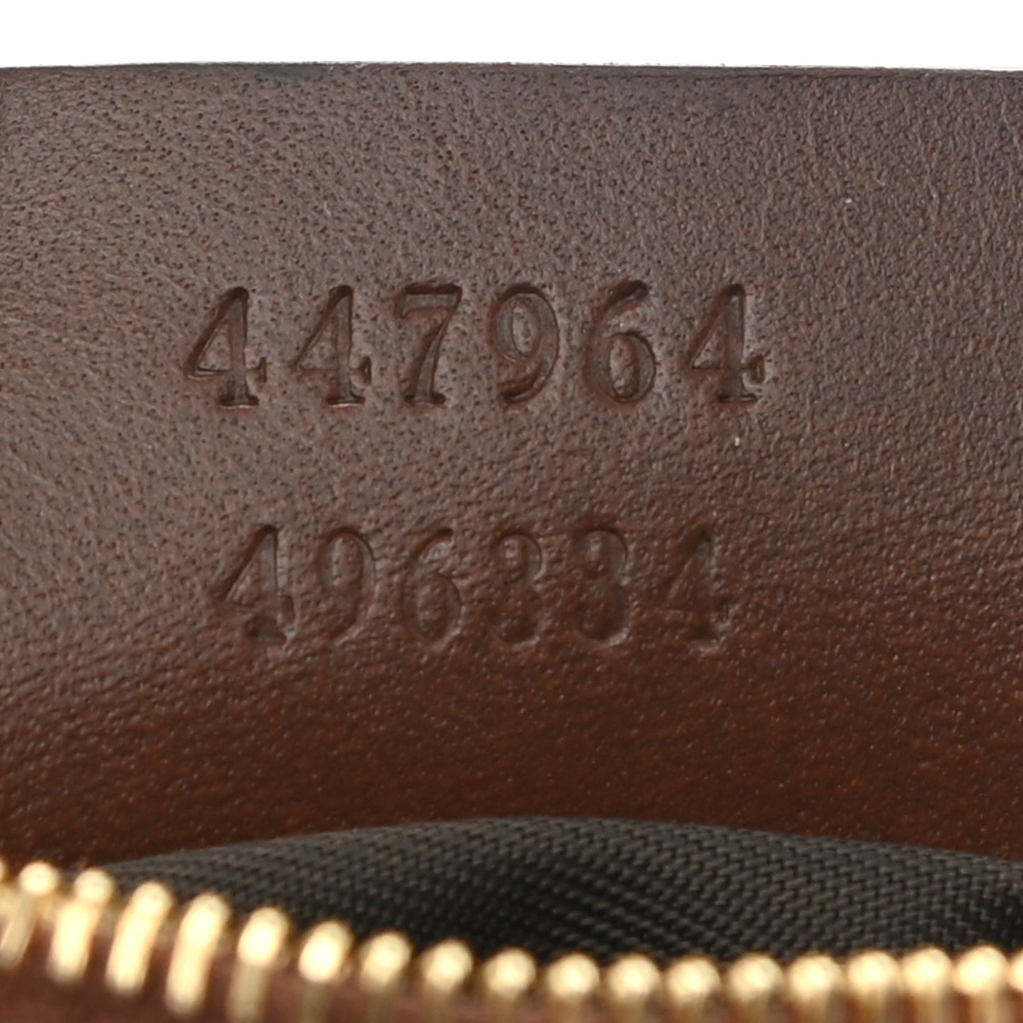 GG Supreme Monogram Key Case Beige Ebony Cuir