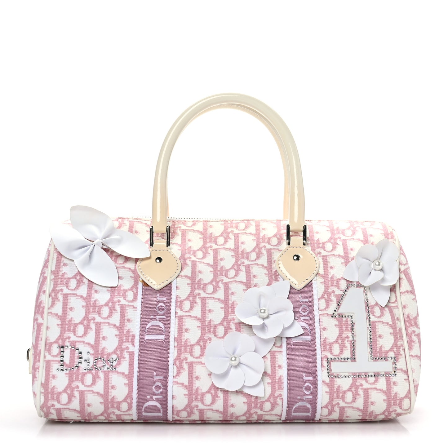 Monogram Girly Boston Pink