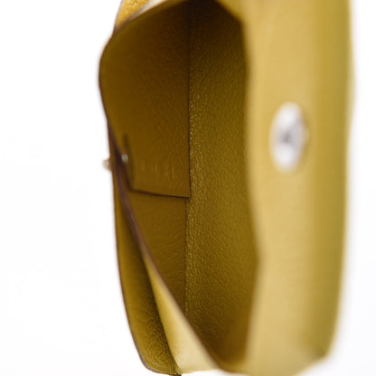 Hermes Chevre Mysore Bastia Coin Purse Jaune De Naples 5 of 8