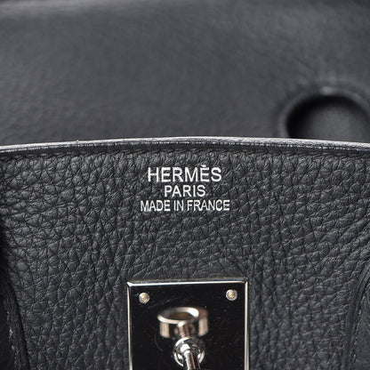 Hermes Taurillon Clemence Birkin 35 Black 20 of 37