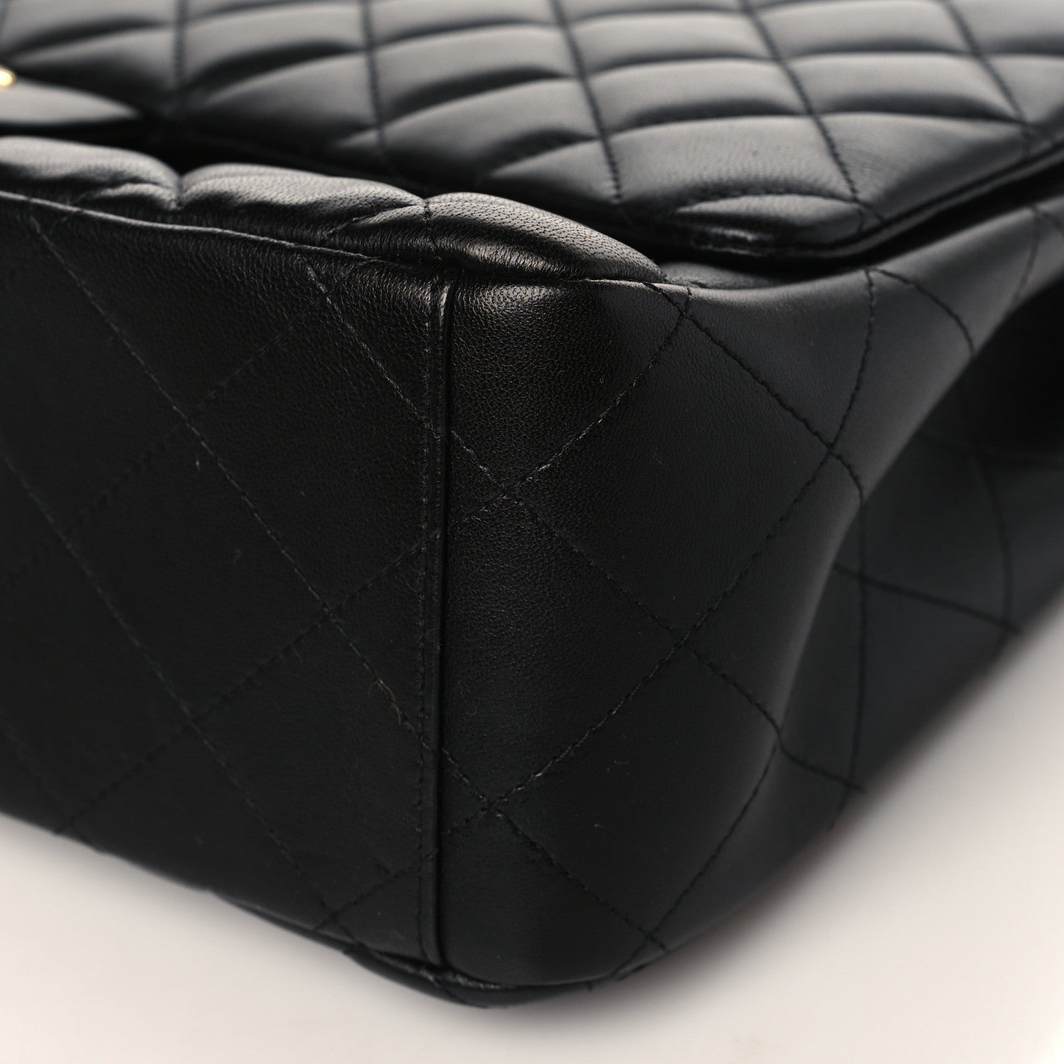 Chanel Lambskin Quilted Maxi Single Flap Black 8 of 9