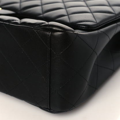 Chanel Lambskin Quilted Maxi Single Flap Black 8 of 9