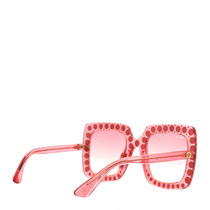 Gucci Acetate Crystal Oversize Sunglasses GG0148S Pink 4 of 8