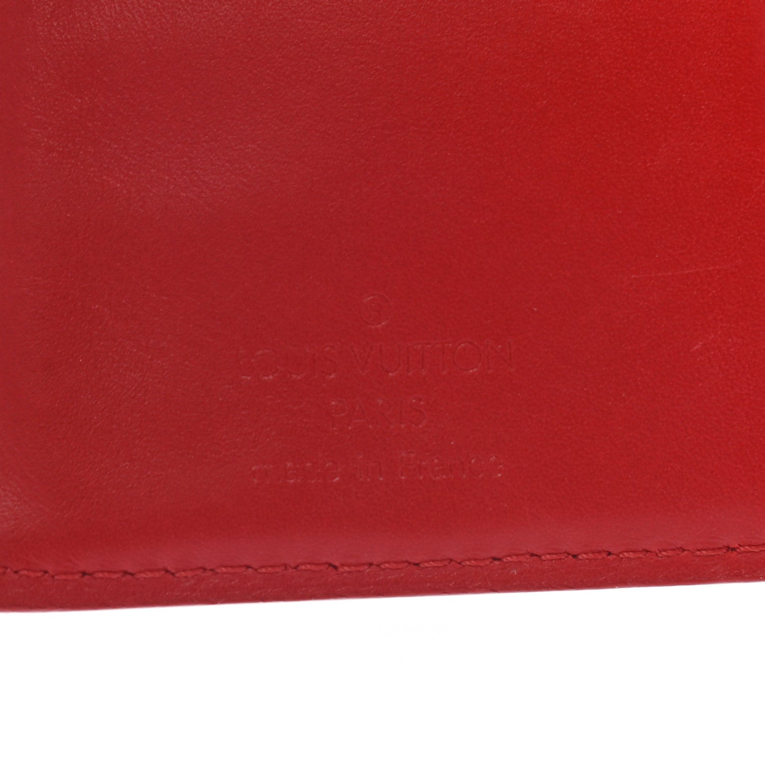 Louis Vuitton Vernis French Purse Wallet Red 6 of 7