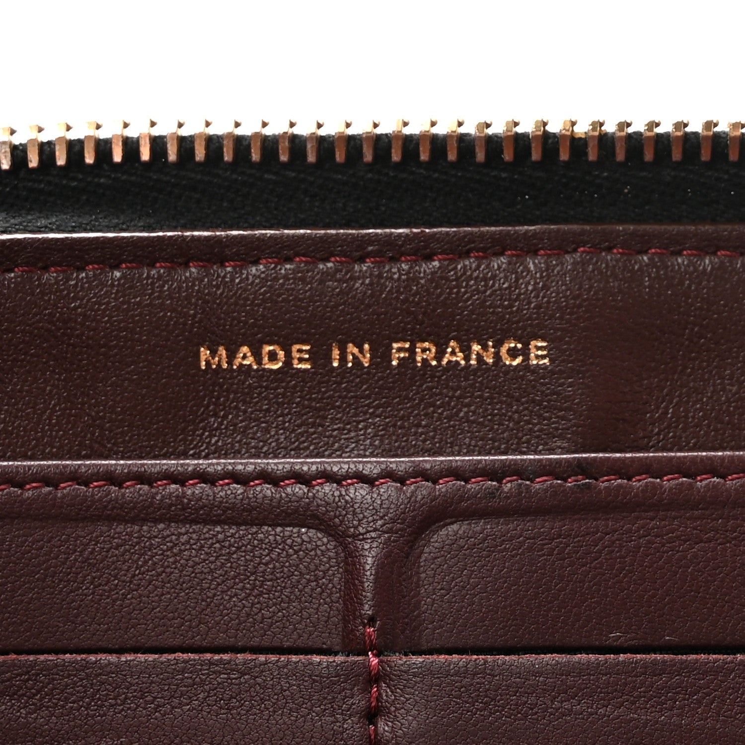 Chanel Lambskin Quilted Large Gusset Zip Around Wallet Black 7 of 8