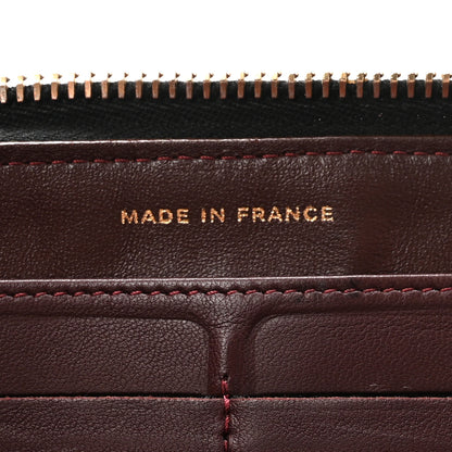 Chanel Lambskin Quilted Large Gusset Zip Around Wallet Black 7 of 8