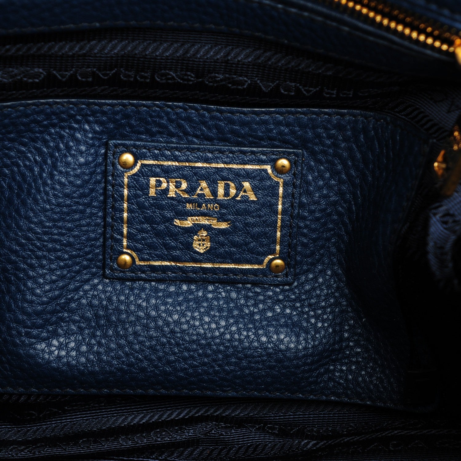 Prada Vitello Daino Shopping Tote Bleuette 6 of 8