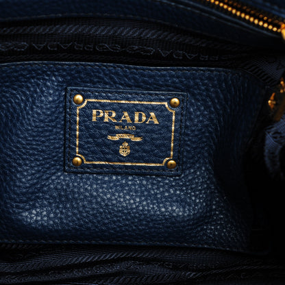 Prada Vitello Daino Shopping Tote Bleuette 6 of 8