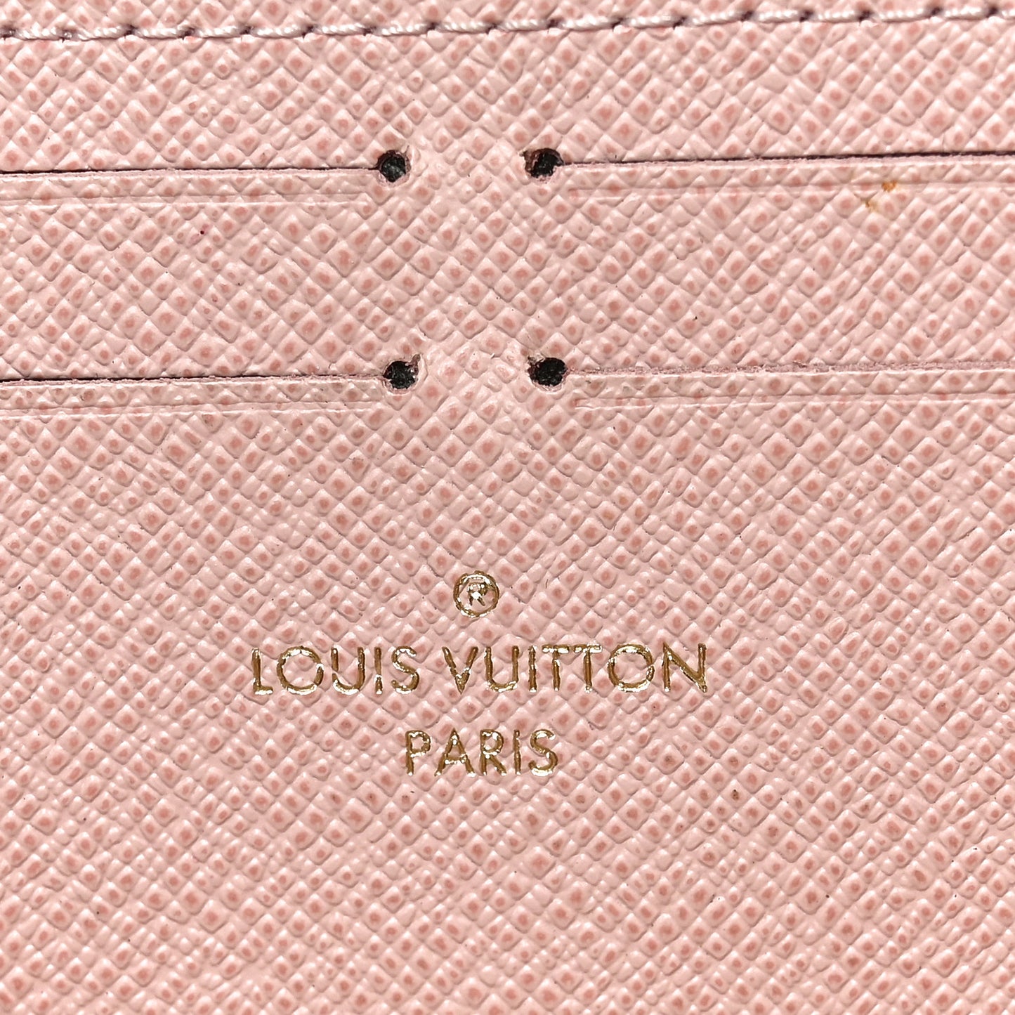 Damier Azur Clemence Wallet Rose Ballerine