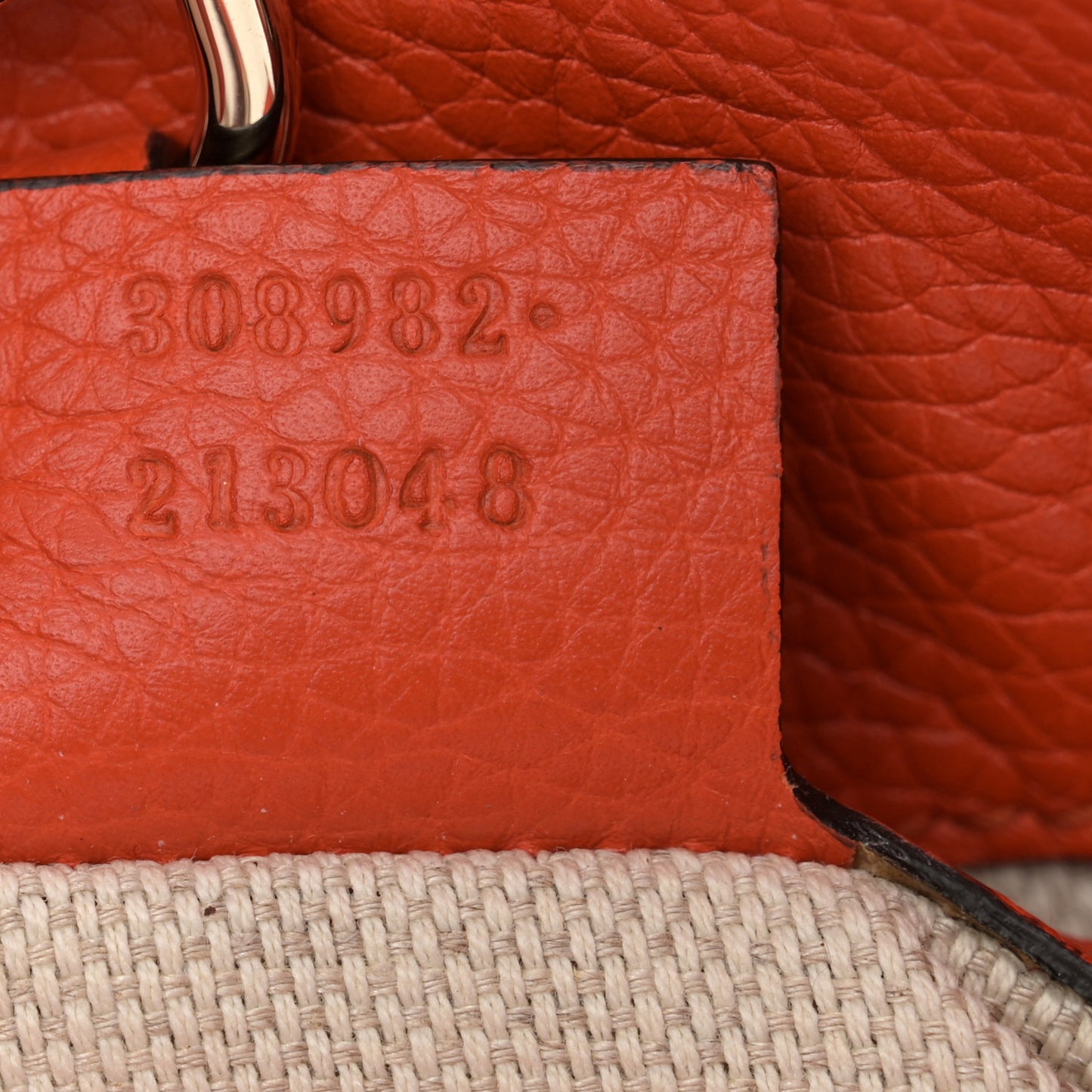 Pebbled Calfskin Medium Soho Chain Shoulder Bag Sun Orange