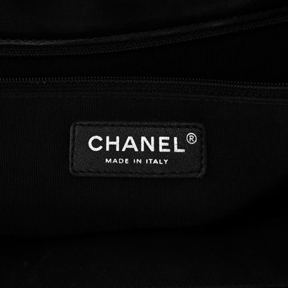 Chanel Lambskin Quilted Front Flap Tote Black 6 of 12