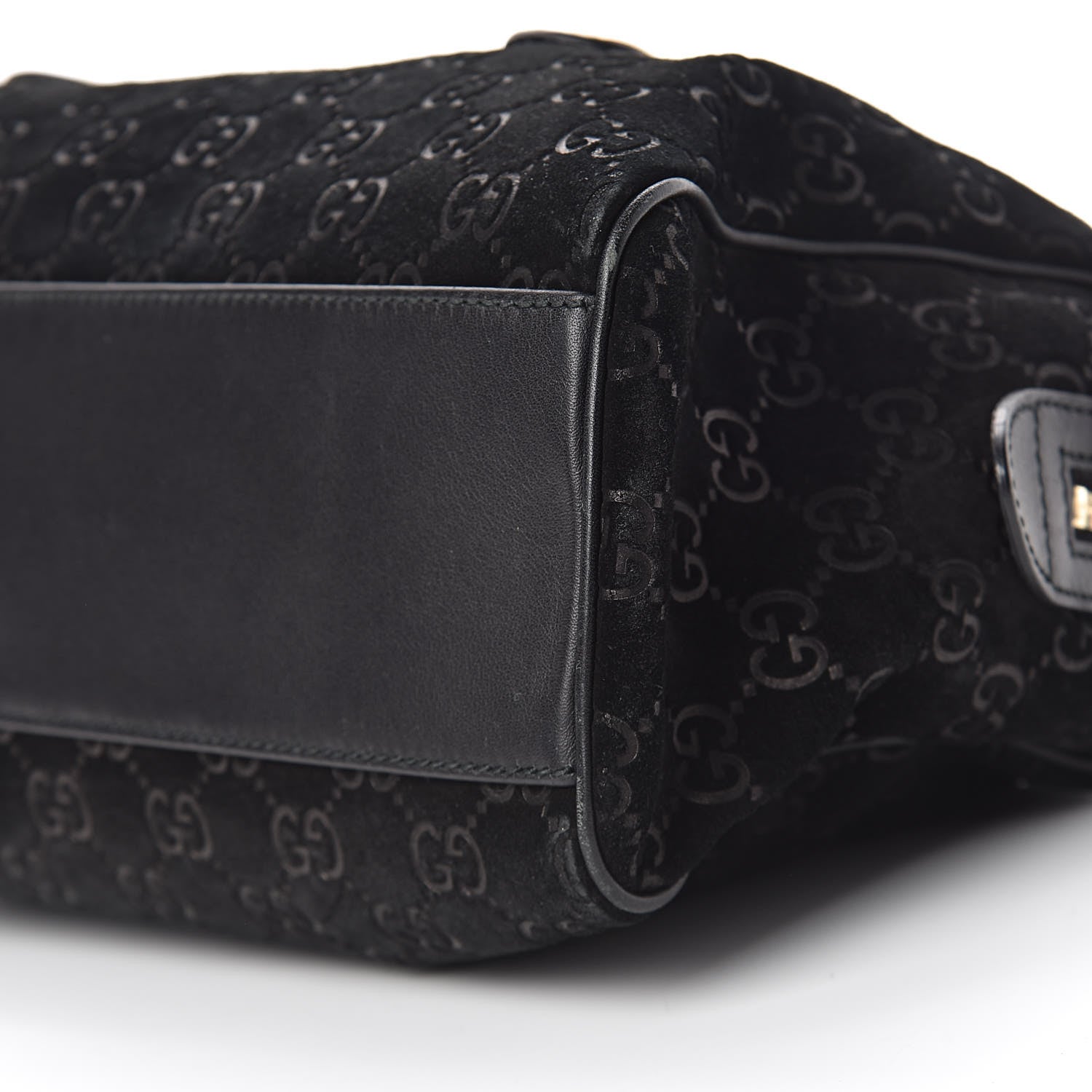 Gucci Guccissima Suede Charmy Boston Black 9 of 10