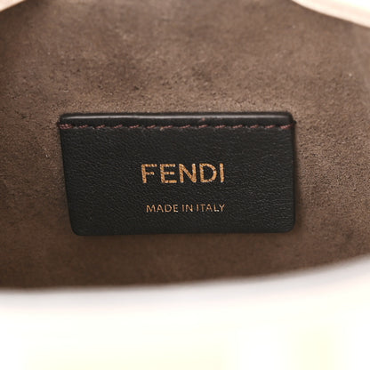 Fendi Vitello Liberty F is Fendi Bi-Color FF 1974 Embossed Mini Mon Tresor Bucket Bag Camelia Mandorlo 6 of 10