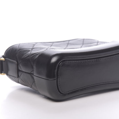 Chanel Aged Calfskin Quilted Small Gabrielle Hobo Black 8 of 11