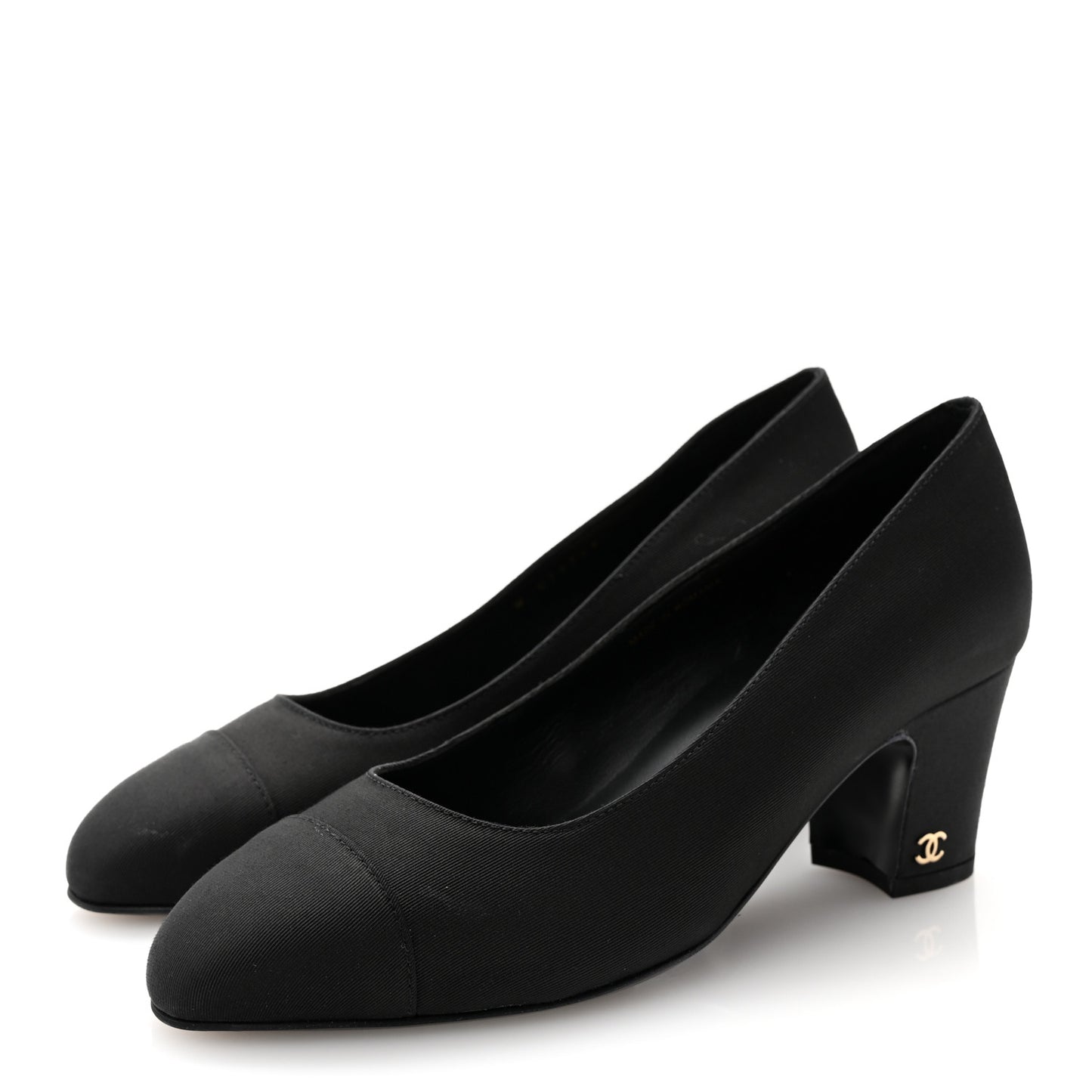Grosgrain Cap Toe Uniform Pump 37 Black